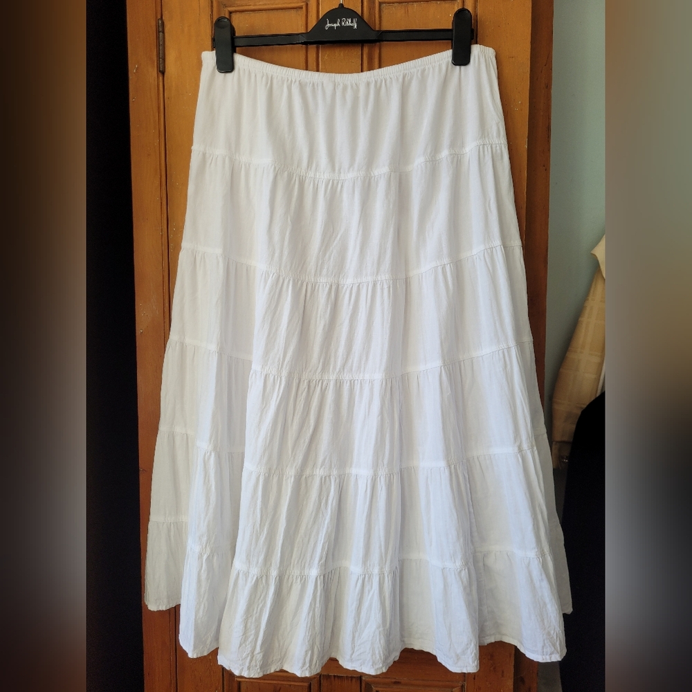 Wilfred White Tiered Midi Skirt - Picture 8 of 14